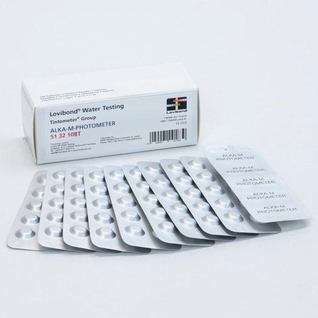 Testtablett Alkalinitet, 100 tabletter