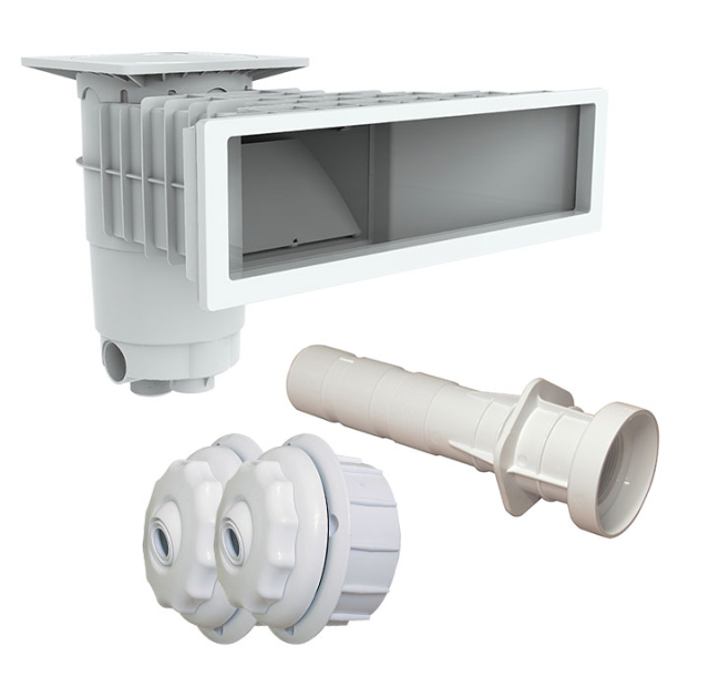 ABS Skimmer & Inlopp Vit