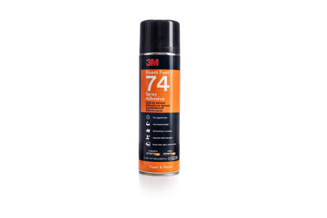 Spraylim Nr.74 500ml, filtmatta - trä/plåtstomme/Betong